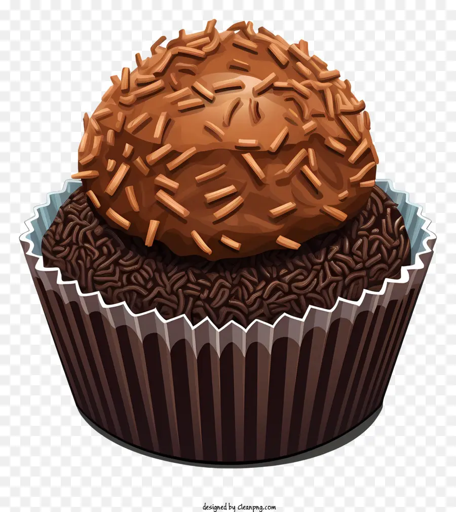 Cupcake De Chocolate，Chantilly PNG