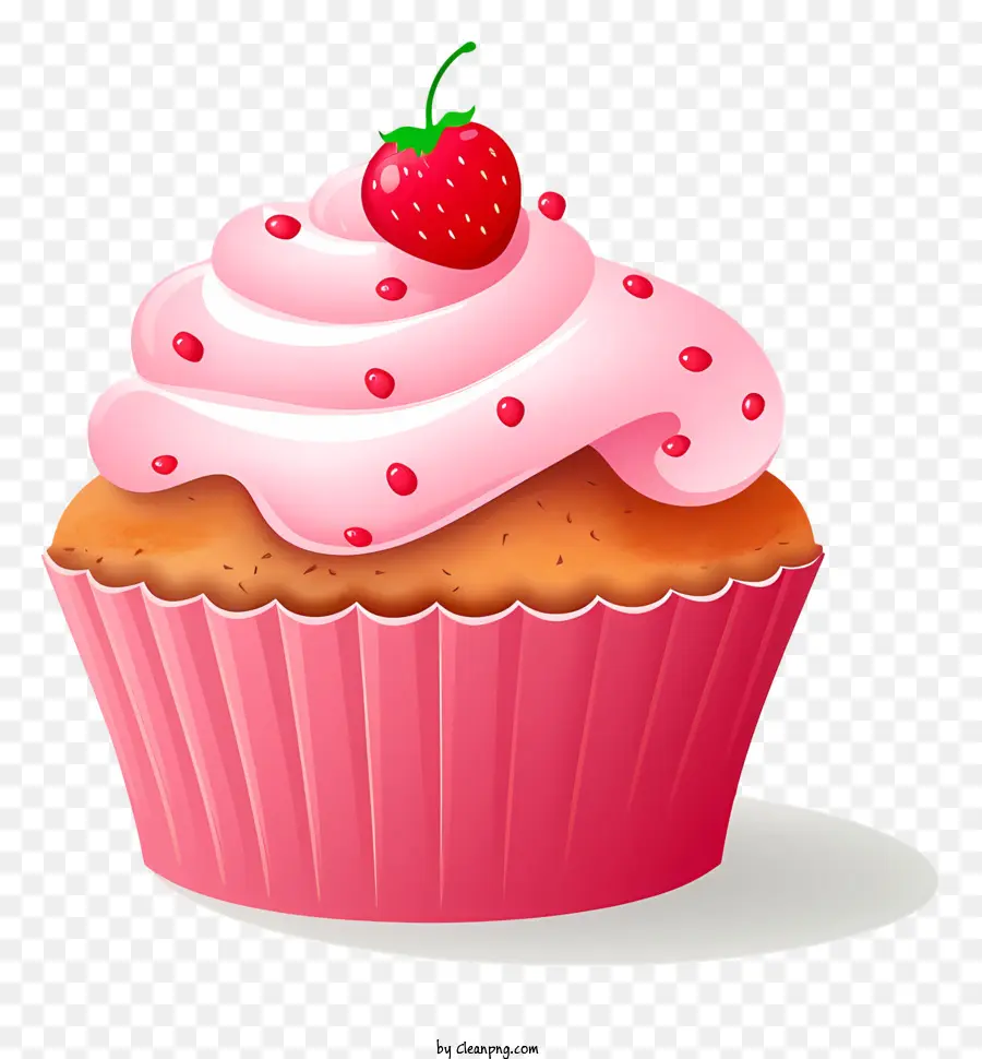 Cupcake，Cor De Rosa Cupcake PNG