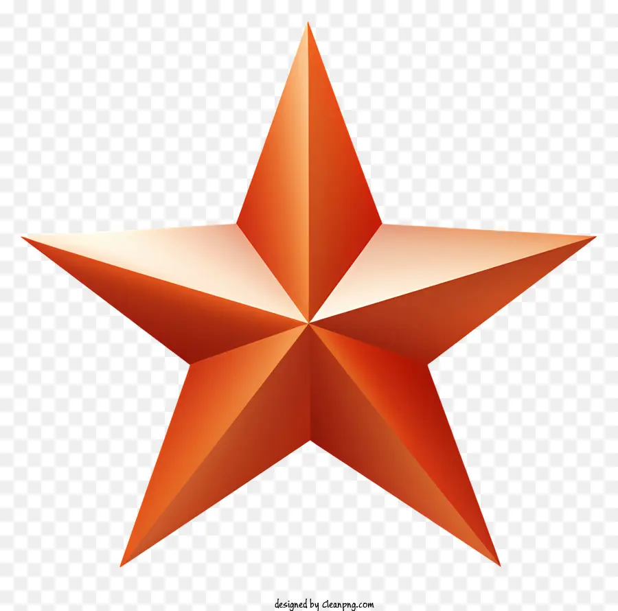 Objeto Em Forma De Estrela，Cor Laranja PNG