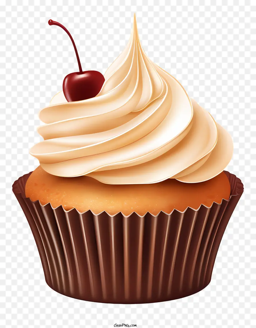 Cupcake De Chocolate，Redemoinho De Creme PNG