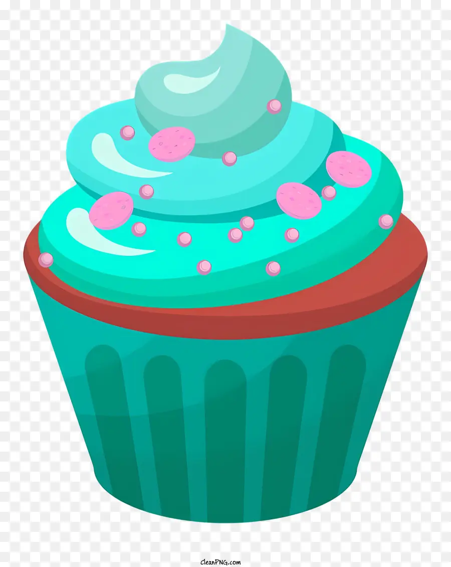 Cupcake，Cupcake Verde PNG