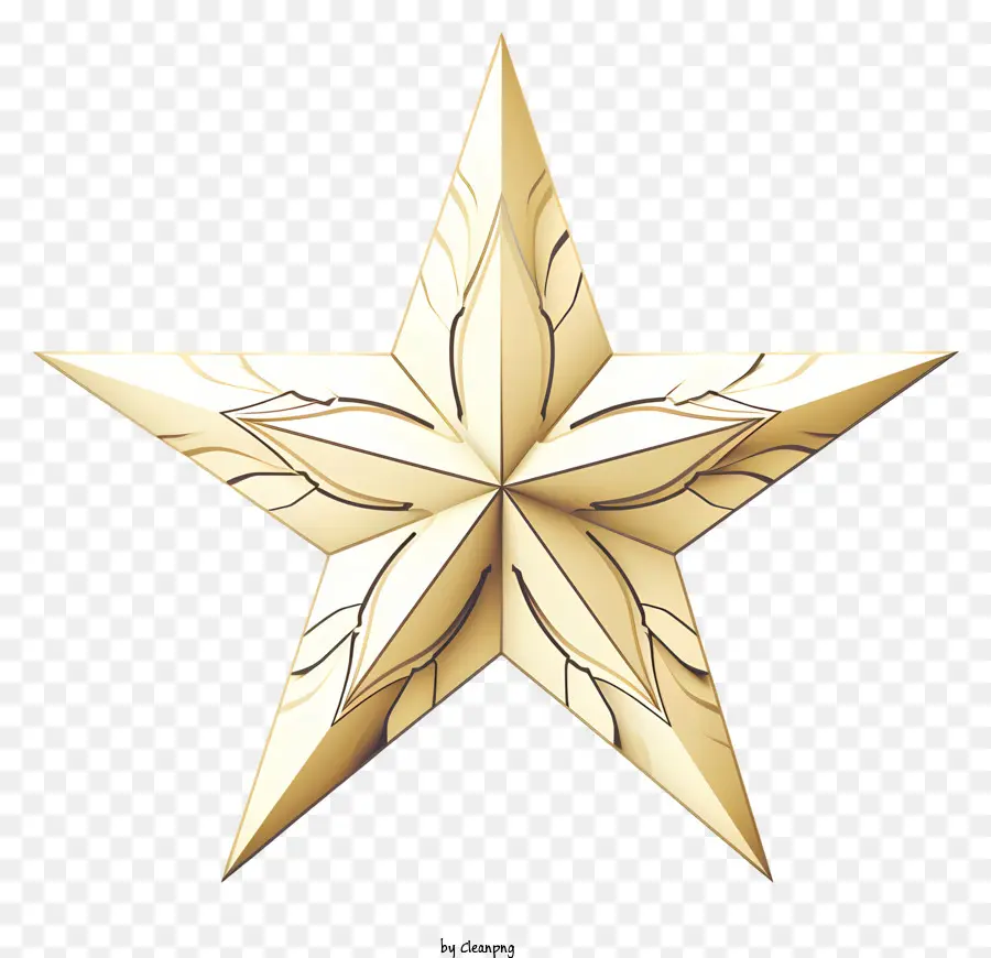 Estrela Dourada，Formas Complexas PNG
