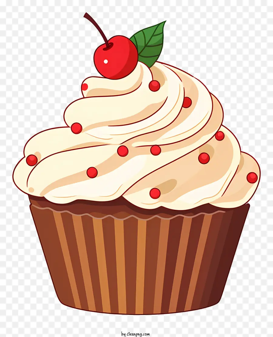 Cupcake De Chocolate，Cobertura De Creme PNG