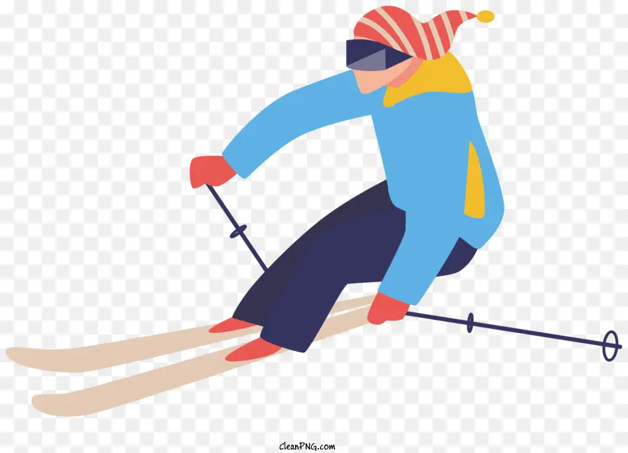 Esquiador，Esquis PNG