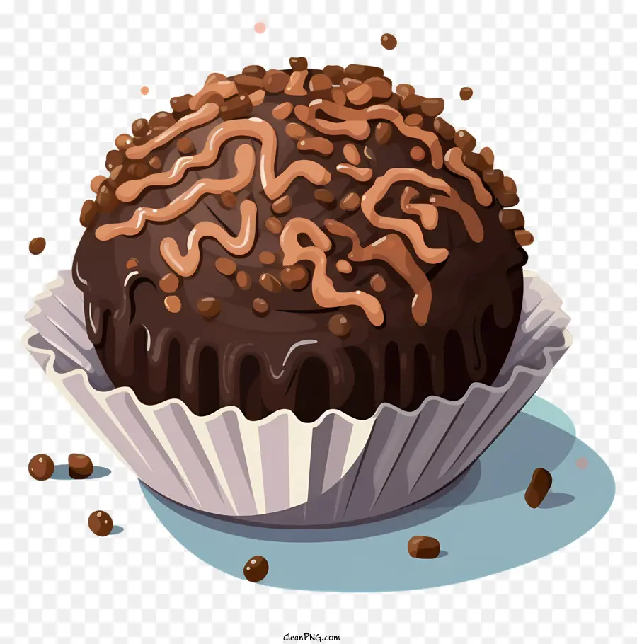 Muffin De Chocolate，Receita De Muffin PNG