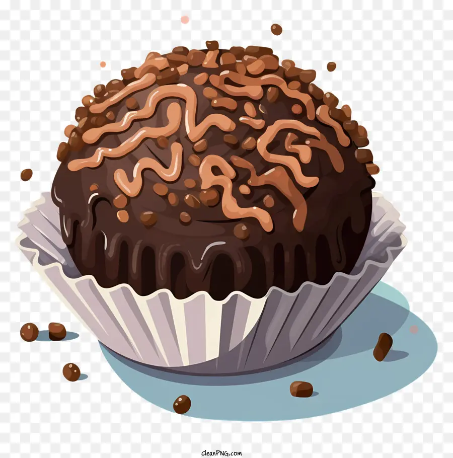 Muffin De Chocolate，Trufa De Chocolate PNG