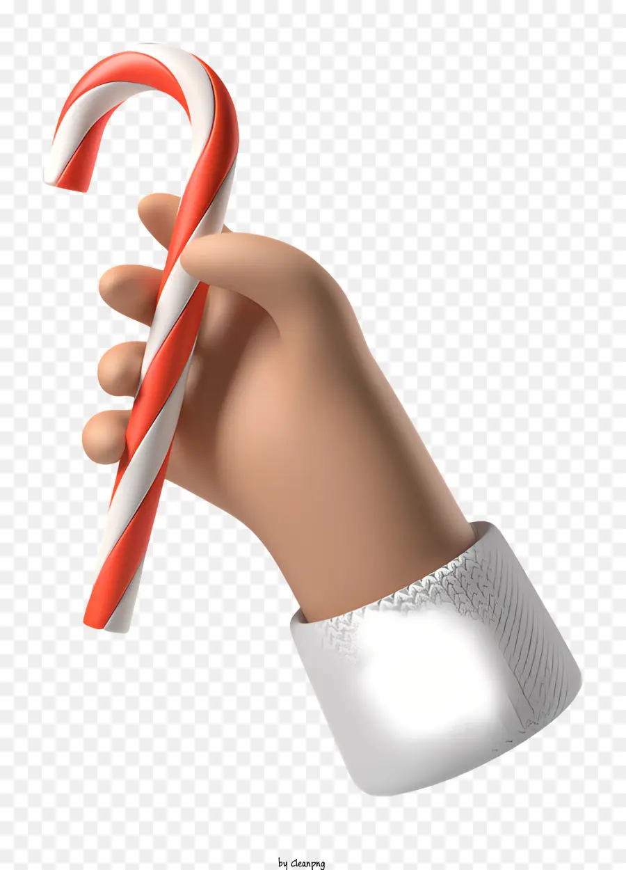 Mão Segurando Uma Cana De Doce，Candy Cane PNG