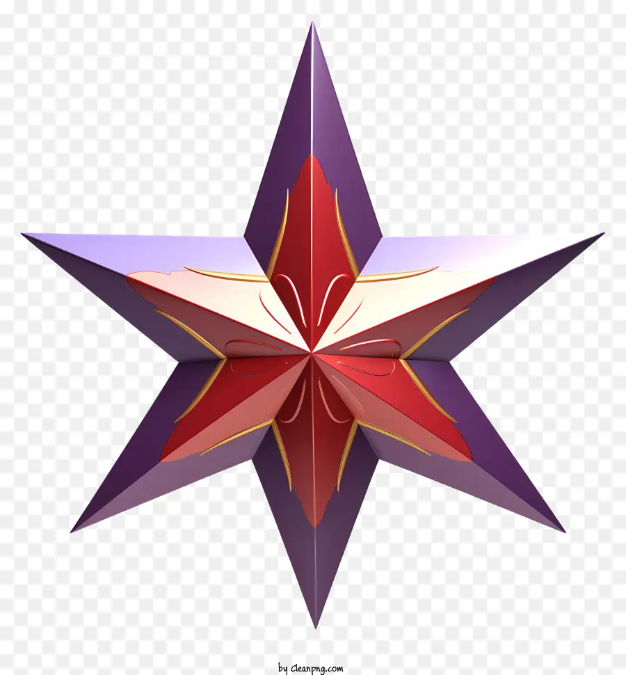 3d Estrela，Estrela Simétrica PNG