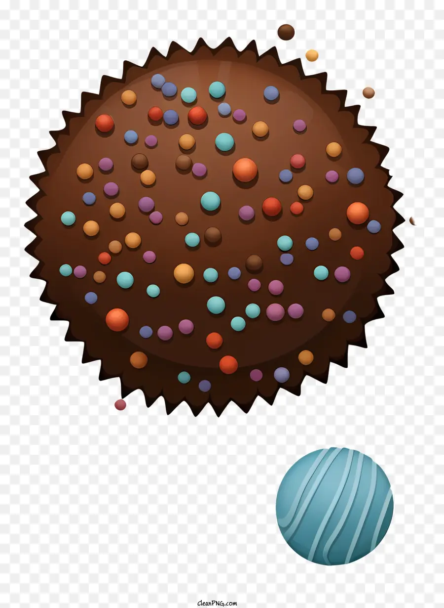 Cupcake De Chocolate，Gestas De Chocolate Coloridas PNG