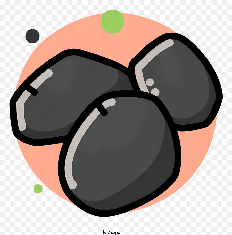 Black Rock，Black Background PNG