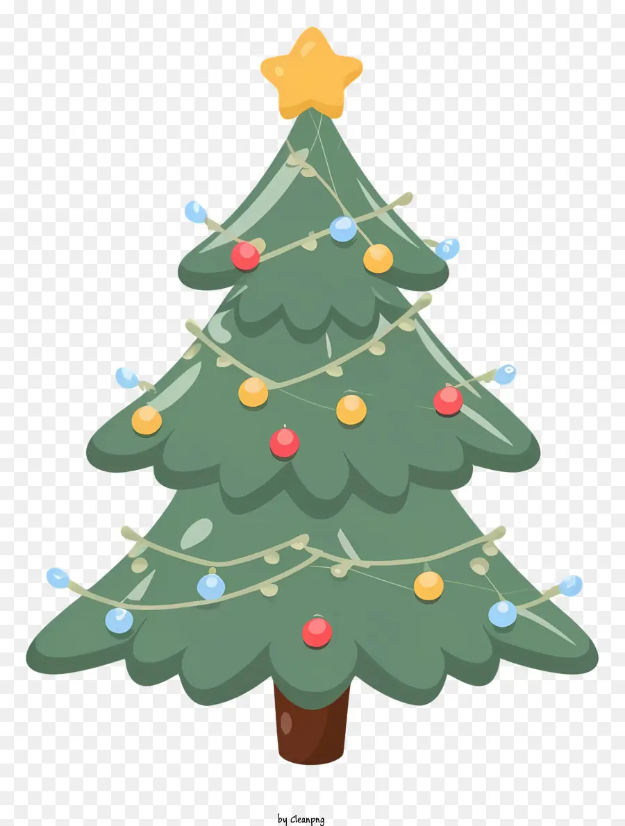 árvore De Natal Verde，árvore De Natal Decorada PNG