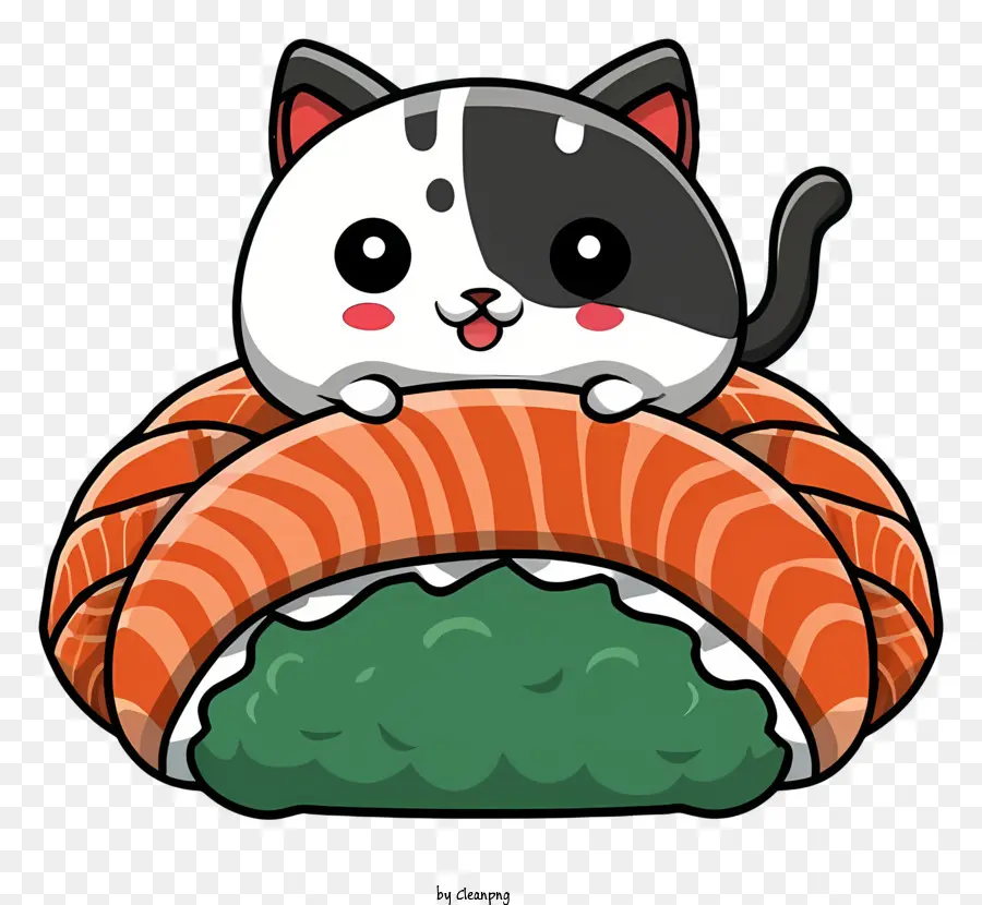 Gato De Desenho Animado，Sushi De Gato PNG