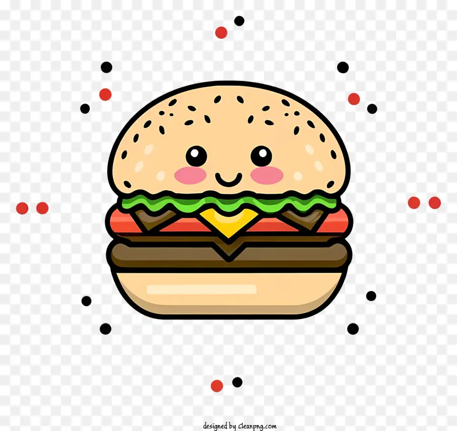 Hamburger，Hambúrguer Fofo PNG