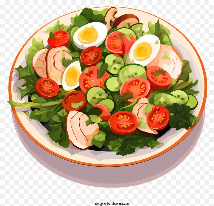 Salada De Frango，Misto De Legumes PNG