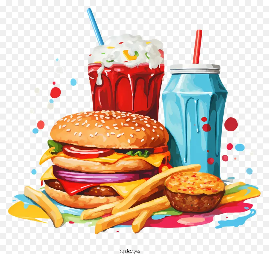 Hamburger，Comida Rápida PNG