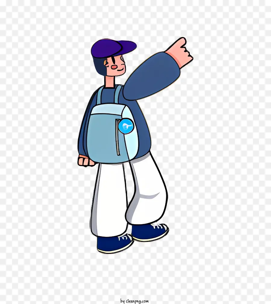 Homem，Menino Com Mochila PNG