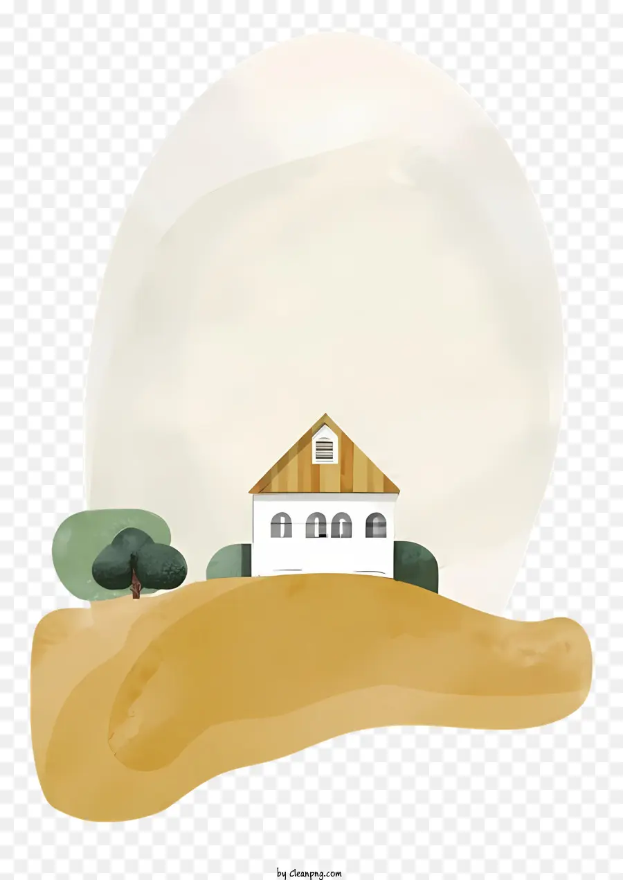 Casa Em Uma Colina，Casa Pequena PNG