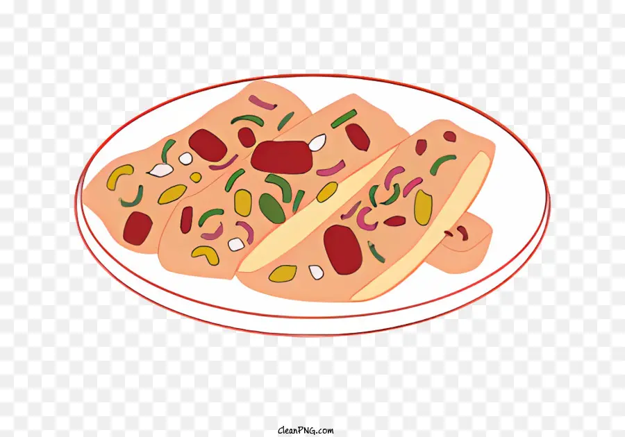 Prato De Comida，Pizza PNG