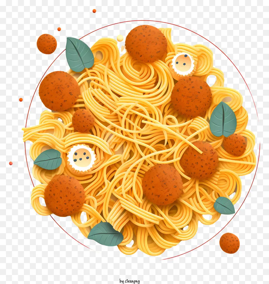 Espaguete，Bolas De Queijo PNG
