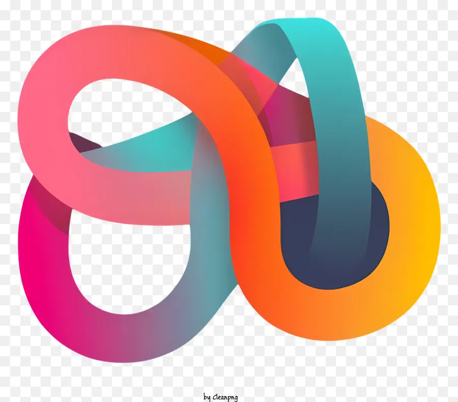 Logotipo Circular，Fitas Coloridas PNG