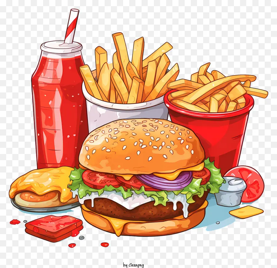 Comida Rápida，Hamburger PNG