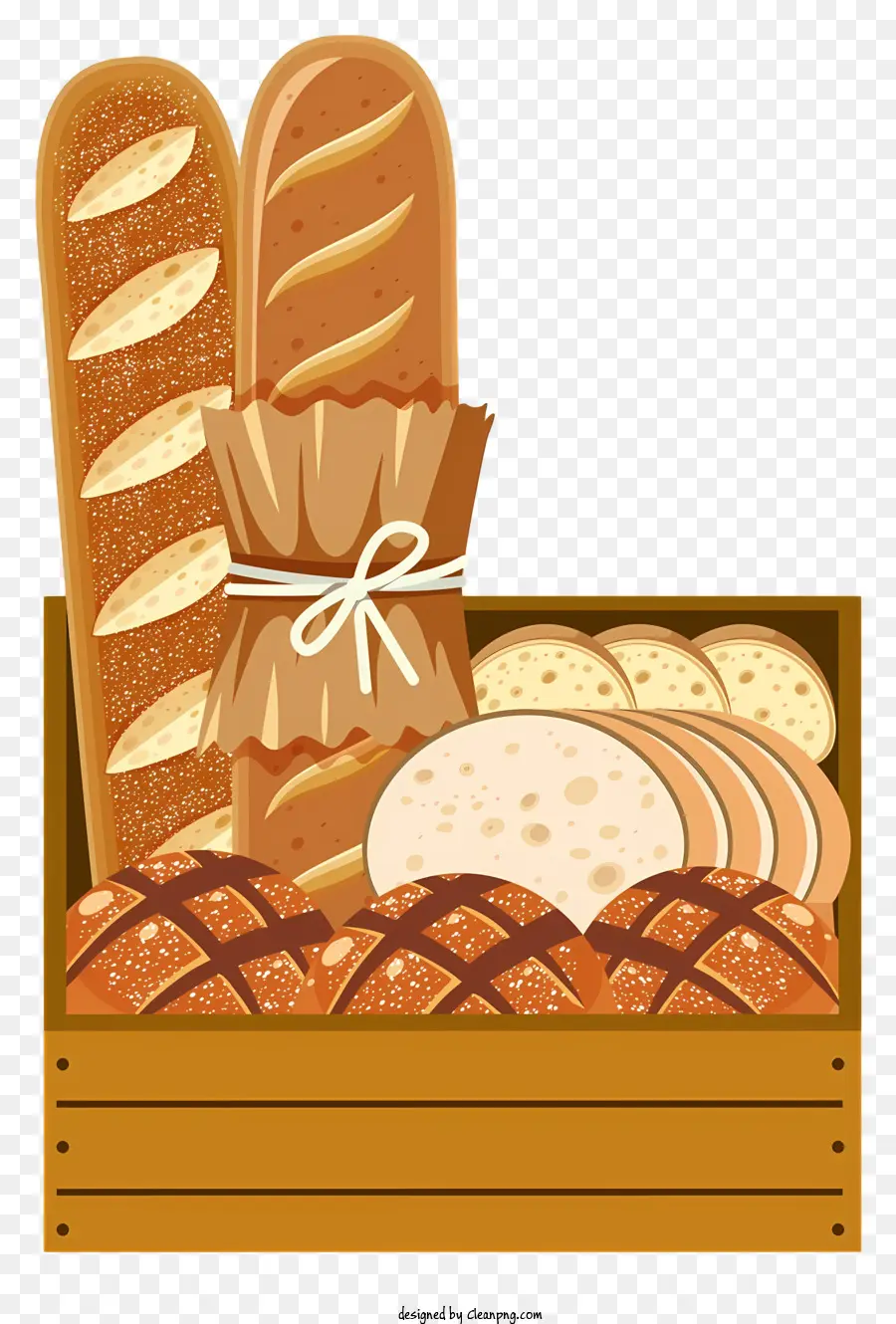 Caixa De Pão，Tipos De Pão PNG
