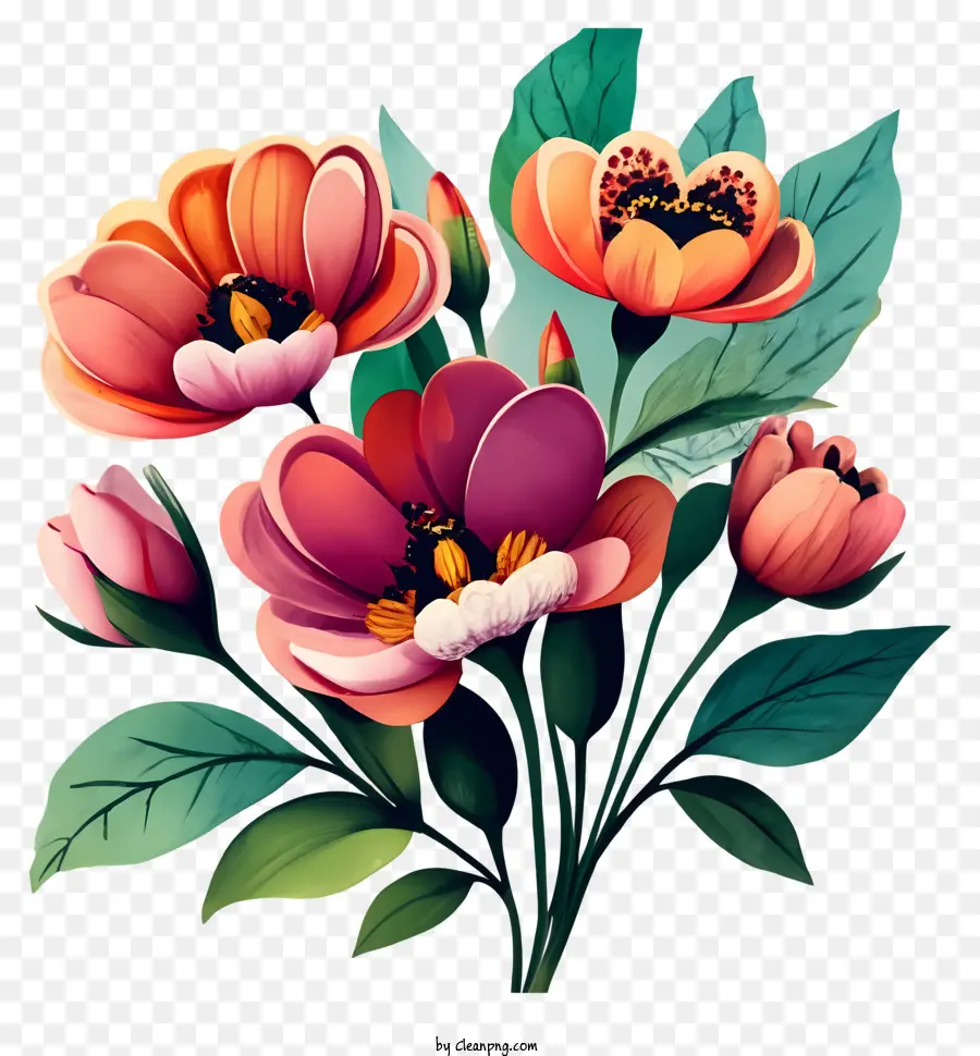 Pintura，Flores PNG