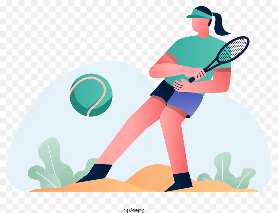 Jogador De Tênis，Sandy Court PNG
