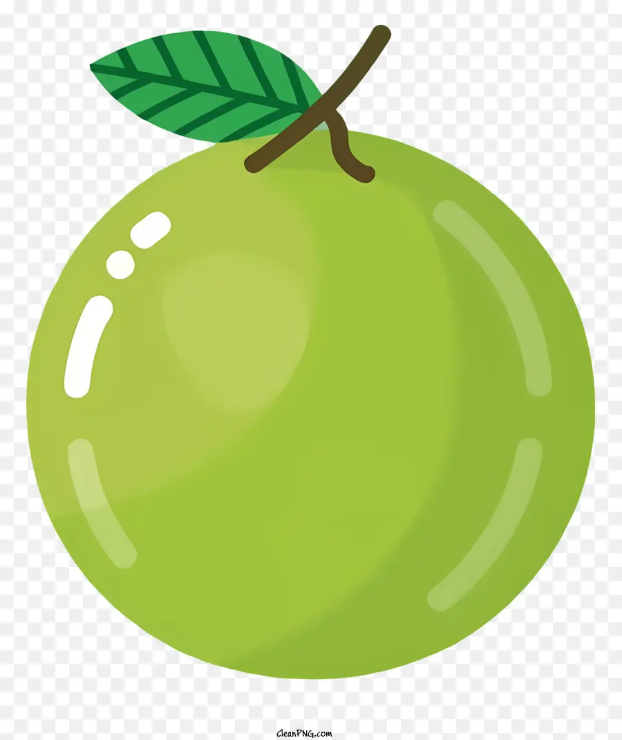 Apple，Folha Verde PNG