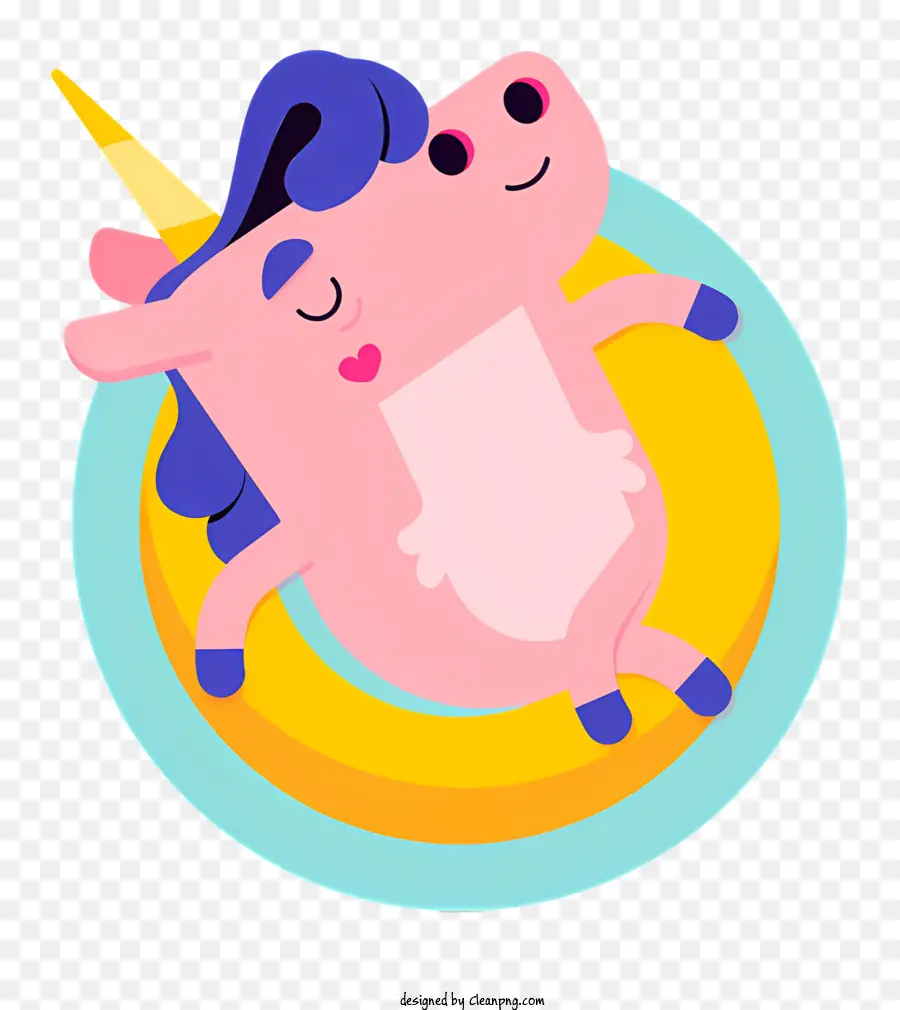 Dos Desenhos Animados Do Porco，Anel Inflável PNG