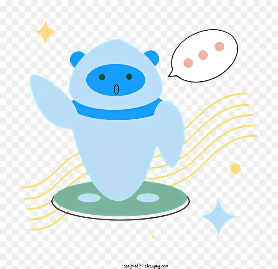 Desenho Animado Do Urso，Chapéu Azul PNG