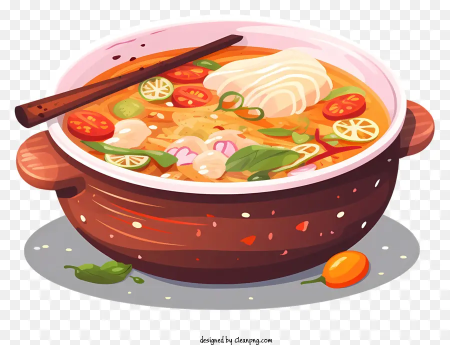 Ensopado，Sopa Picante PNG