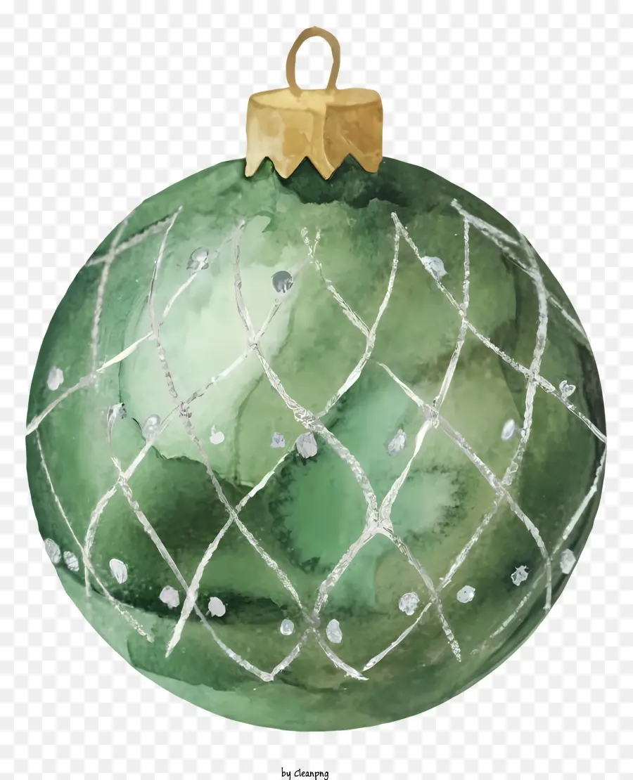 Ornamento De Vidro Verde，Enfeite De Natal PNG