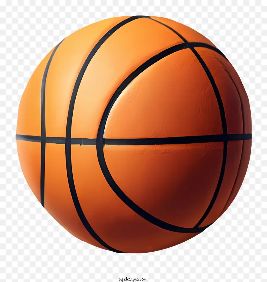 Basquete Laranja，Black Background PNG