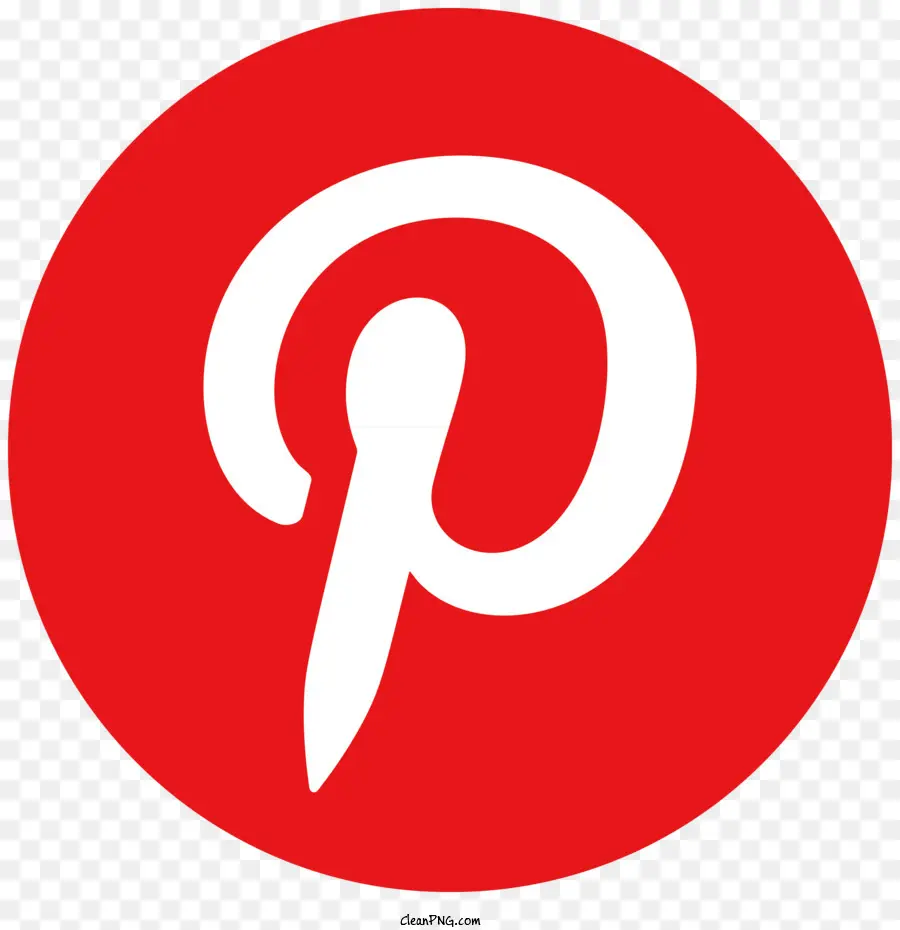 Pinterest Logotipo，Círculo Vermelho PNG