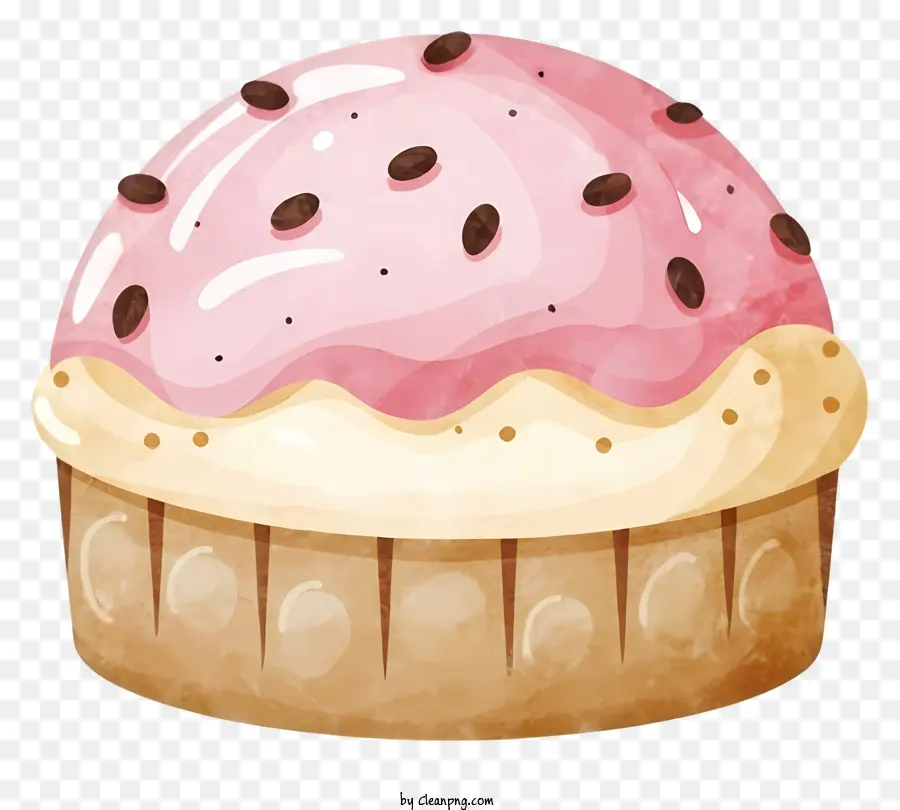 Cupcake，Cor De Rosa Cupcake PNG