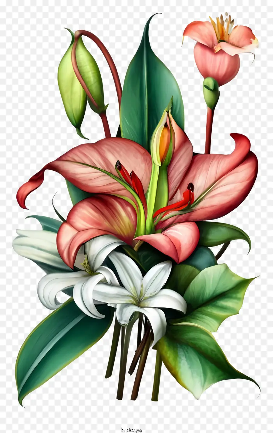 Buquê，Flores PNG
