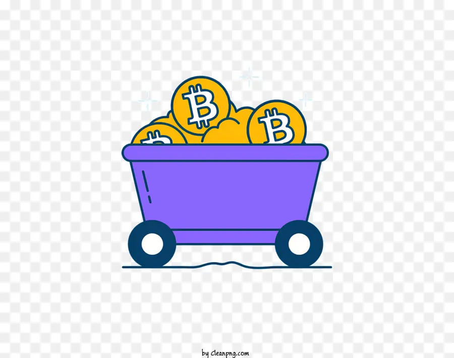 Bitcoin，Cart PNG