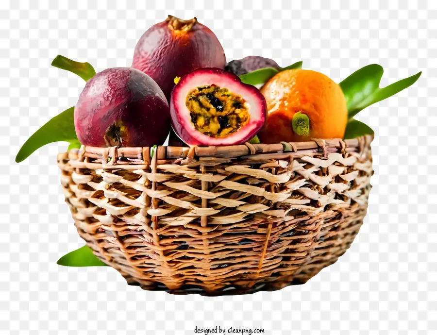 Cesta De Tecido，Frutas Exóticas PNG
