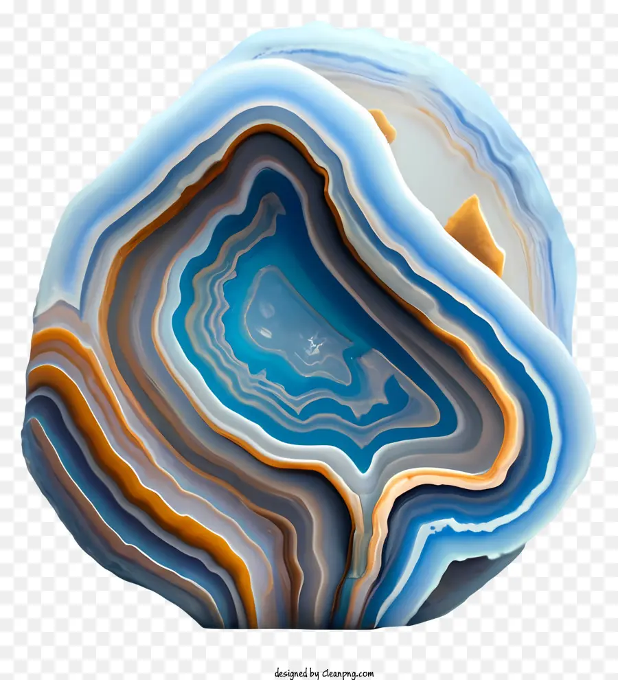 Agate Geode，Geodo De ágata Azul E Laranja PNG