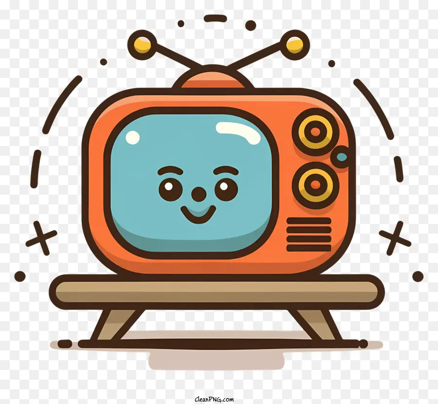 Television，Smiley Face PNG