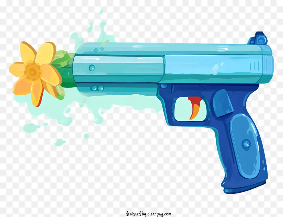Pistola De água，Pistola De água Azul PNG