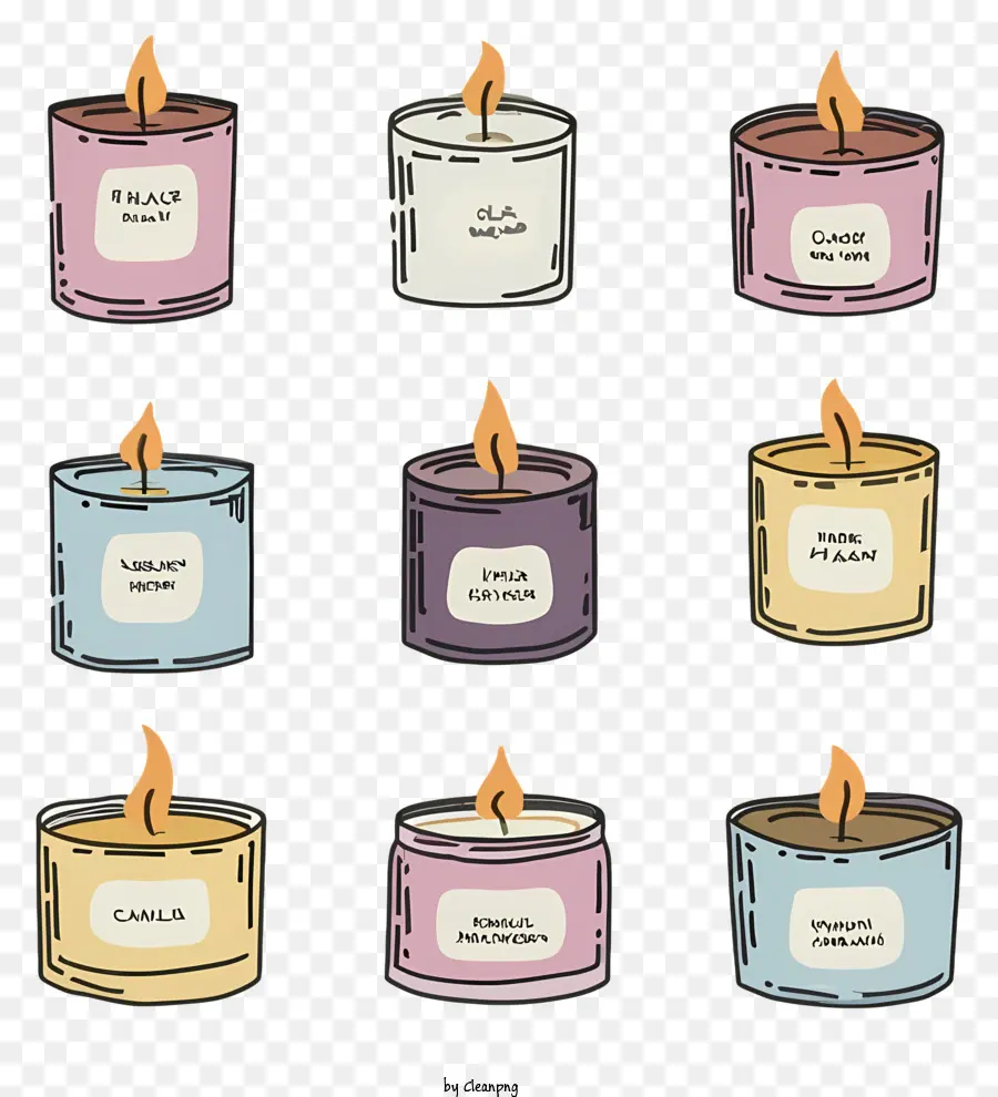 Velas，Velas Coloridas PNG