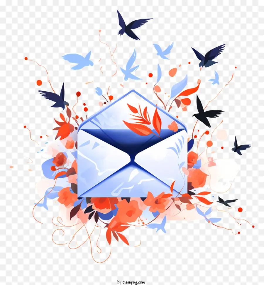 Envelope，Mensagem Flutuante PNG
