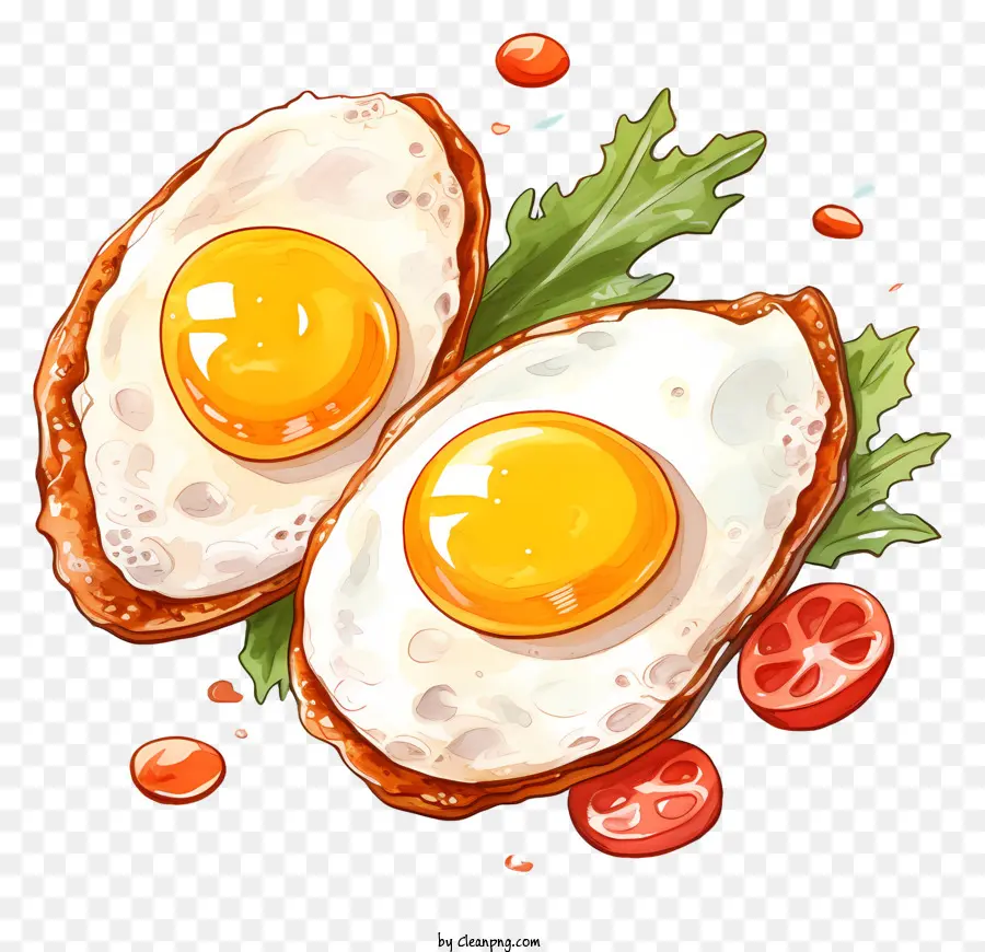 Ovos Fritos，Sunny Side Up PNG