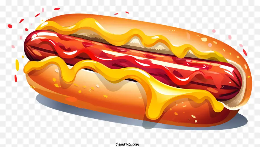 Cachorro Quente，Mostarda PNG