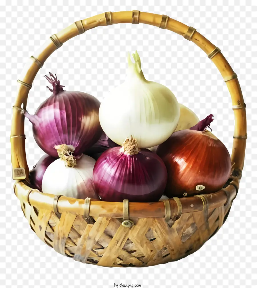 Cesta，Cebola PNG