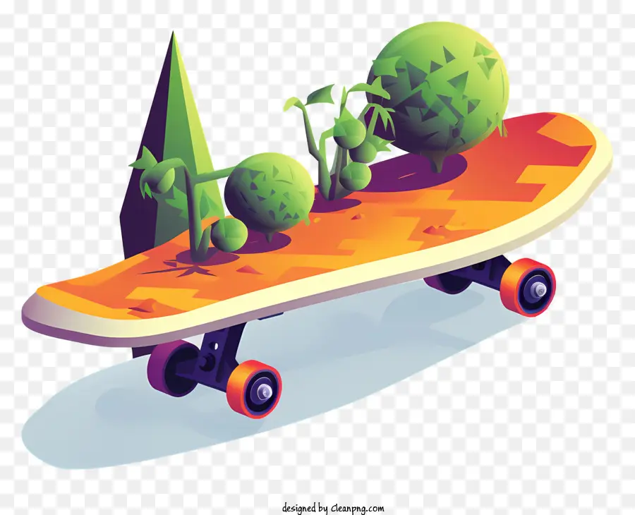 Skate，Laranja Skate PNG