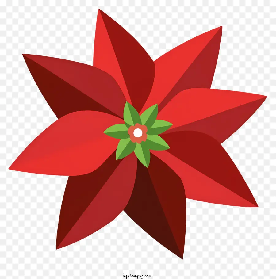 Bicos De Flor，Red Poinsettia PNG