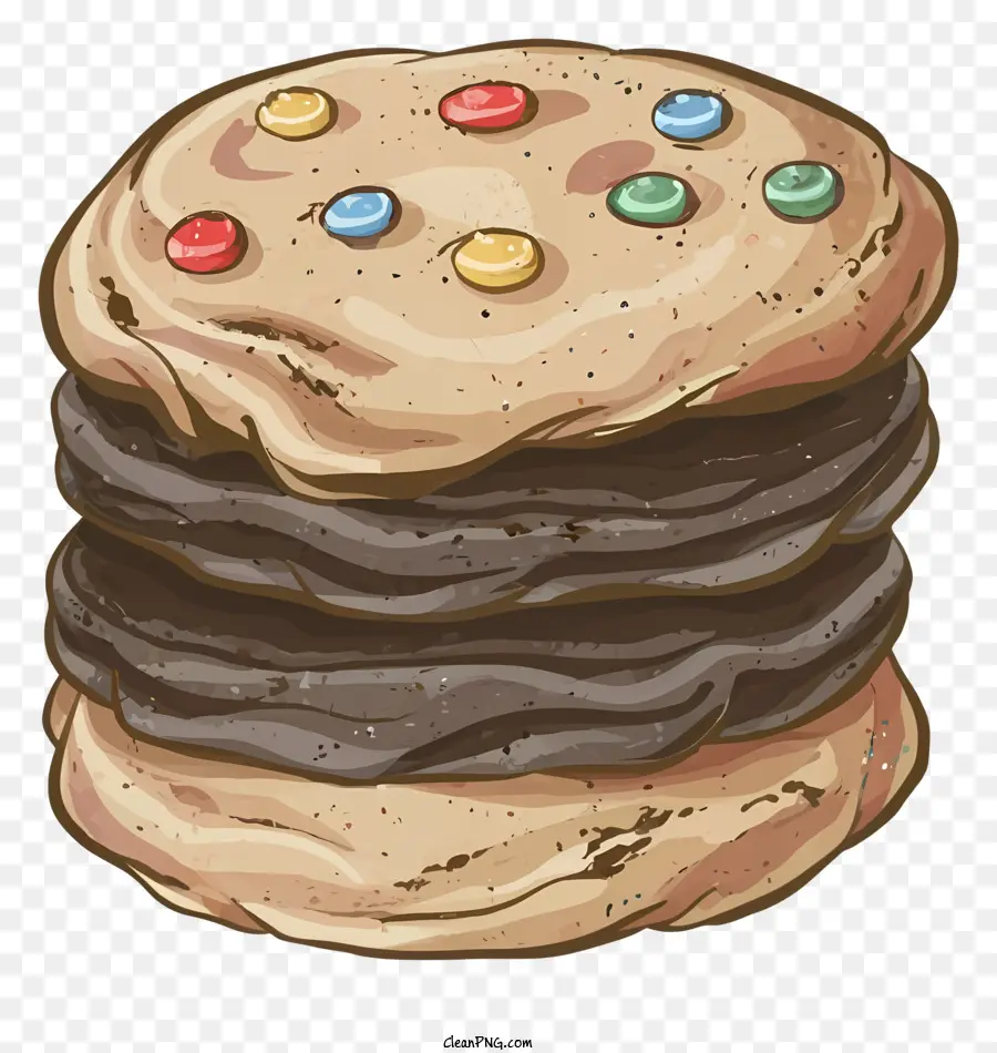 Chocolate Chip Cookie，Chips De Doces PNG